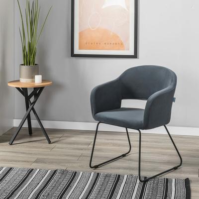 Стул R-Home Кресло Oscar Diag grey/Линк арт. 410118143h_Diaggrey_черн