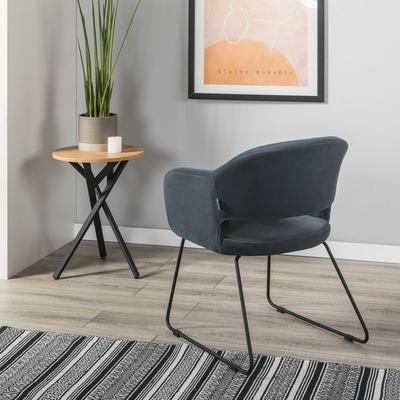 Стул R-Home Кресло Oscar Diag grey/Линк арт. 410118143h_Diaggrey_черн