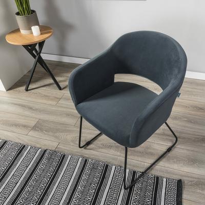 Стул R-Home Кресло Oscar Diag grey/Линк арт. 410118143h_Diaggrey_черн