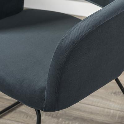 Стул R-Home Кресло Oscar Diag grey/Линк арт. 410118143h_Diaggrey_черн
