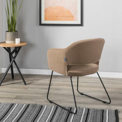 Стул R-Home Кресло Oscar Diag beige/Линк арт. 410118153h_Diagbeige_черн_линк