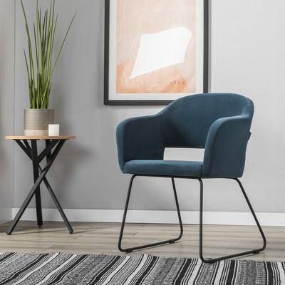 Стул R-Home Кресло Oscar Diag blue/Линк арт. 410118163h_Diagblue_черн