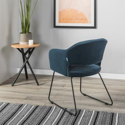 Стул R-Home Кресло Oscar Diag blue/Линк арт. 410118163h_Diagblue_черн