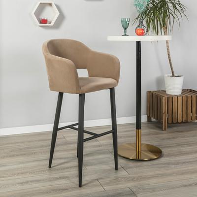 Стул барный R-Home Кресло Бар Oscar Diag beige/черный арт. 410218152h_Diagbeige_черн_БАР