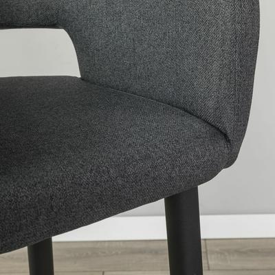 Стул барный R-Home Кресло Бар Oscar тёмно-серый/черный арт. 410218132h_Darkgrey_черн_БАР
