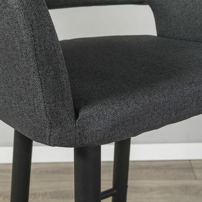 Стул барный R-Home Кресло Бар Oscar тёмно-серый/черный арт. 410218132h_Darkgrey_черн_БАР