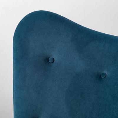 Кресло R-Home Кресло Хайбэк синий/т.орех арт. 4101060120h_Blue_т.орех
