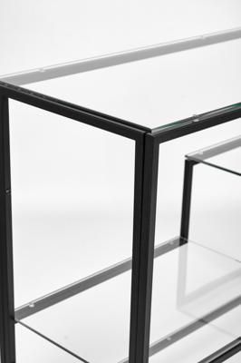 Консоль AllConsoles Консольный стол 1011-CB clear черный муар арт. 1011-CB clear
