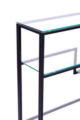 Консоль AllConsoles Консольный стол 1012-CB clear черный муар арт. 1012-CB clear