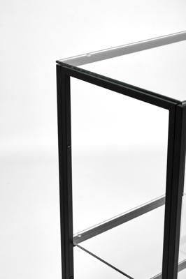 Консоль AllConsoles Консольный стол 1013-CB clear черный муар арт. 1013-CB clear