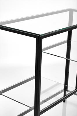 Консоль AllConsoles Консольный стол 1013-CB clear черный муар арт. 1013-CB clear