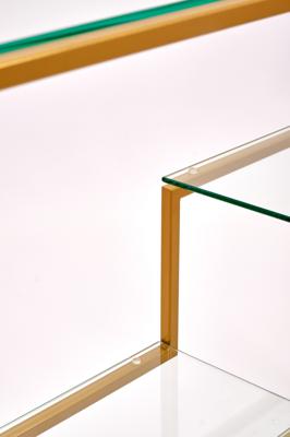 Консоль AllConsoles Консольный стол 1012-CG clear золотой арт. 1012-CG clear