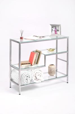 Консоль AllConsoles Консольный стол 1011-CS clear серебряный арт. 1011-CS clear