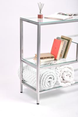 Консоль AllConsoles Консольный стол 1011-CS clear серебряный арт. 1011-CS clear