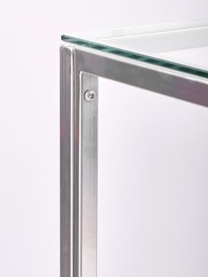 Консоль AllConsoles Консольный стол 1011-CS clear серебряный арт. 1011-CS clear