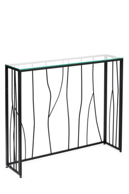 Консоль AllConsoles Консольный стол 1022-CB clear черный муар арт. 1022-CB clear