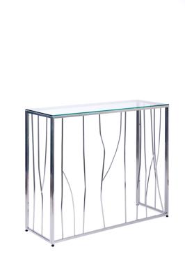 Консоль AllConsoles Консольный стол 1021-CS clear серебряный арт. 1021-CS clear