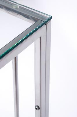 Консоль AllConsoles Консольный стол 1021-CS clear серебряный арт. 1021-CS clear