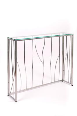 Консоль AllConsoles Консольный стол 1022-CS clear серебряный арт. 1022-CS clear