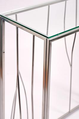 Консоль AllConsoles Консольный стол 1023-CS clear серебряный арт. 1023-CS clear