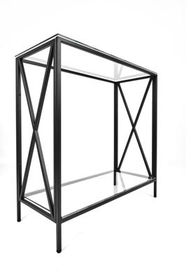 Консоль AllConsoles Консольный стол 1033-CB clear черный муар арт. 1033-CB clear