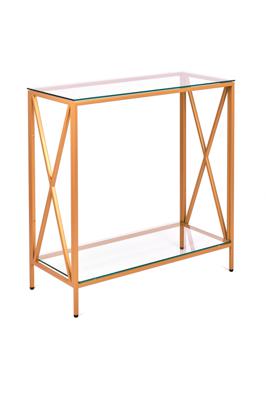 Консоль AllConsoles Консольный стол 1033-CG clear золотой арт. 1033-CG clear
