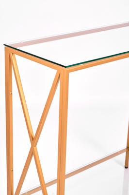Консоль AllConsoles Консольный стол 1033-CG clear золотой арт. 1033-CG clear