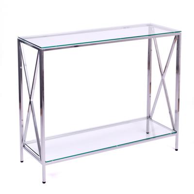 Консоль AllConsoles Консольный стол 1031-CS clear серебряный арт. 1031-CS clear