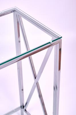 Консоль AllConsoles Консольный стол 1031-CS clear серебряный арт. 1031-CS clear