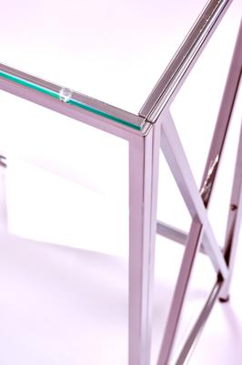 Консоль AllConsoles Консольный стол 1031-CS clear серебряный арт. 1031-CS clear