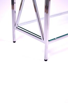 Консоль AllConsoles Консольный стол 1033-CS clear серебряный арт. 1033-CS clear