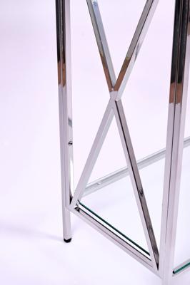 Консоль AllConsoles Консольный стол 1033-CS clear серебряный арт. 1033-CS clear