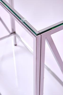 Консоль AllConsoles Консольный стол 1033-CS clear серебряный арт. 1033-CS clear