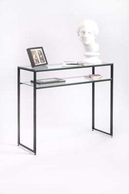 Консоль AllConsoles Консольный стол 1041-CB clear черный муар арт. 1041-CB clear