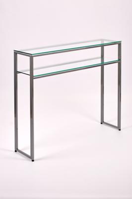 Консоль AllConsoles Консольный стол 1041-CS clear серебряный арт. 1041-CS clear