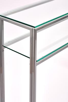 Консоль AllConsoles Консольный стол 1041-CS clear серебряный арт. 1041-CS clear