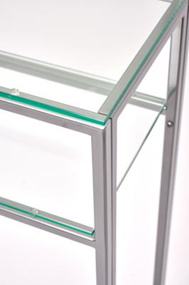 Консоль AllConsoles Консольный стол 1041-CS clear серебряный арт. 1041-CS clear