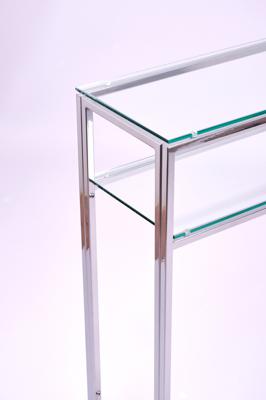 Консоль AllConsoles Консольный стол 1042-CS clear серебряный арт. 1042-CS clear