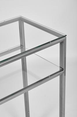 Консоль AllConsoles Консольный стол 1043-CS clear серебряный арт. 1043-CS clear