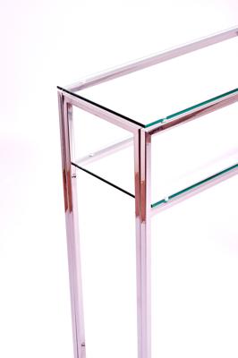 Консоль AllConsoles Консольный стол 1044-CS clear серебряный арт. 1044-CS clear