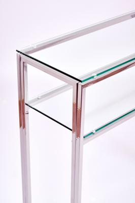 Консоль AllConsoles Консольный стол 1044-CS clear серебряный арт. 1044-CS clear