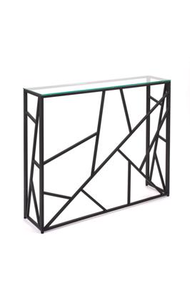 Консоль AllConsoles Консольный стол 1052-CB clear черный муар арт. 1052-CB clear