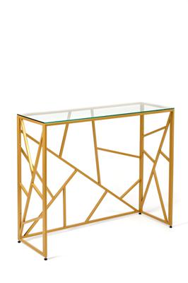 Консоль AllConsoles Консольный стол 1051-CG clear золотой арт. 1051-CG clear