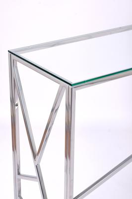 Консоль AllConsoles Консольный стол 1051-CS clear серебряный арт. 1051-CS clear