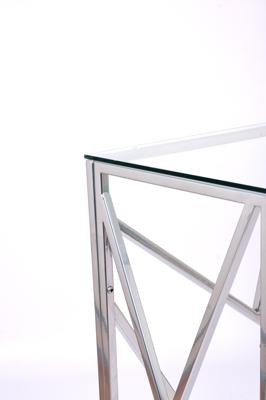 Консоль AllConsoles Консольный стол 1051-CS clear серебряный арт. 1051-CS clear