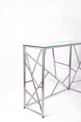 Консоль AllConsoles Консольный стол 1051-CS clear серебряный арт. 1051-CS clear