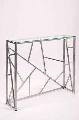 Консоль AllConsoles Консольный стол 1052-CS clear серебряный арт. 1052-CS clear