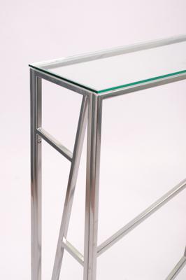 Консоль AllConsoles Консольный стол 1052-CS clear серебряный арт. 1052-CS clear