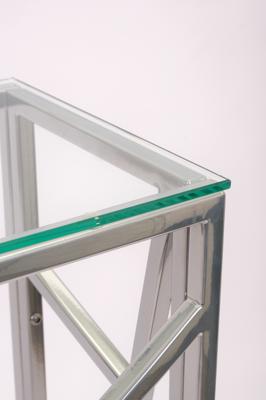 Консоль AllConsoles Консольный стол 1052-CS clear серебряный арт. 1052-CS clear