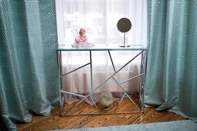 Консоль AllConsoles Консольный стол 1052-CS clear серебряный арт. 1052-CS clear